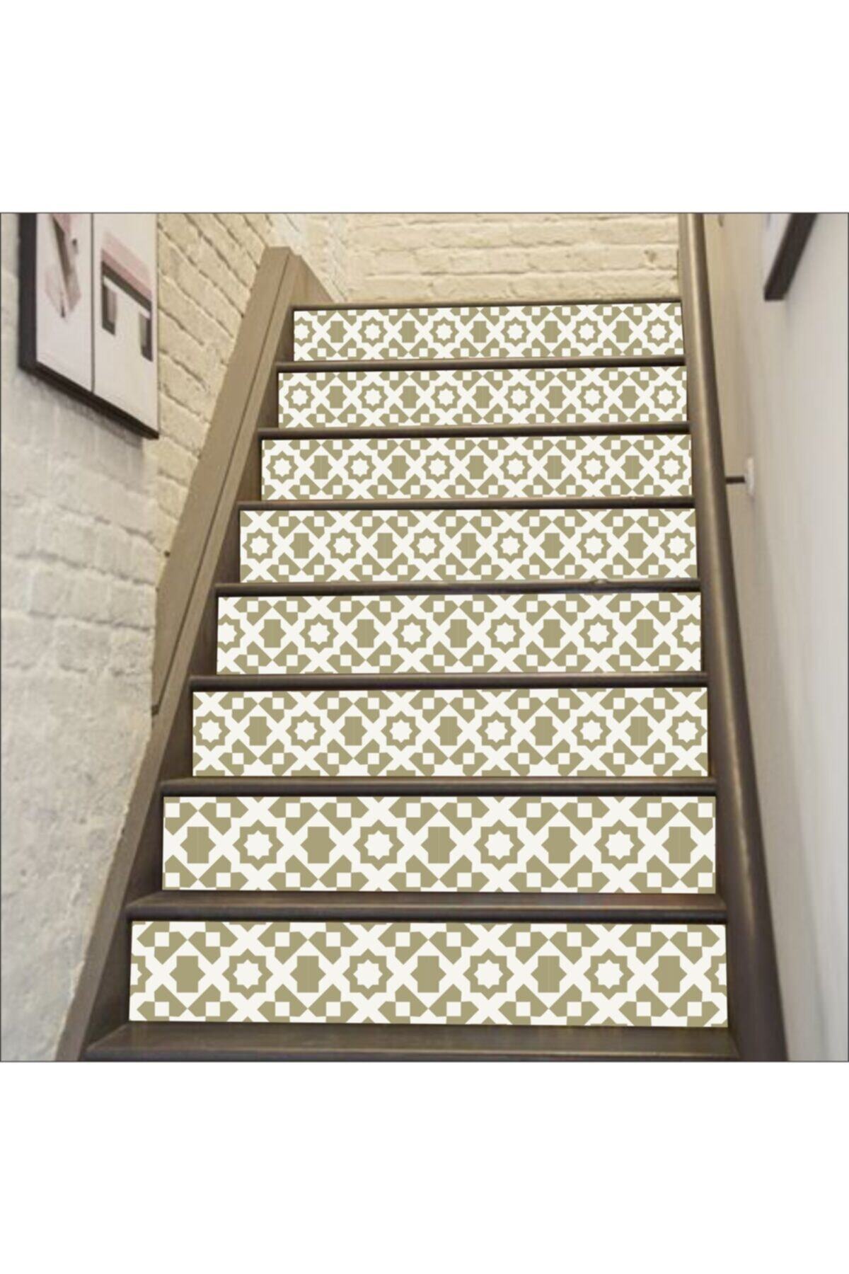 Merdiven Sticker Kendinden Yapışkanlı Folyo Kaplama 5 Adet (18CM X 120CM)