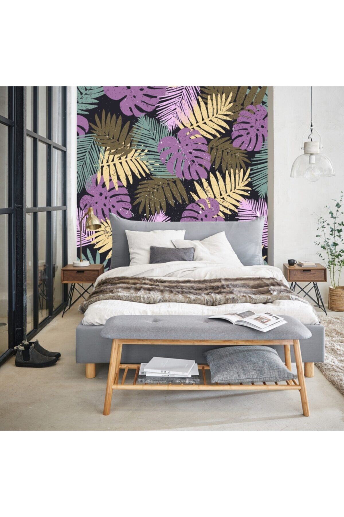 Duvar Kaplama Folyo Kendinden Yapışkanlı Palmiye Yaprak 50cm X 300cm