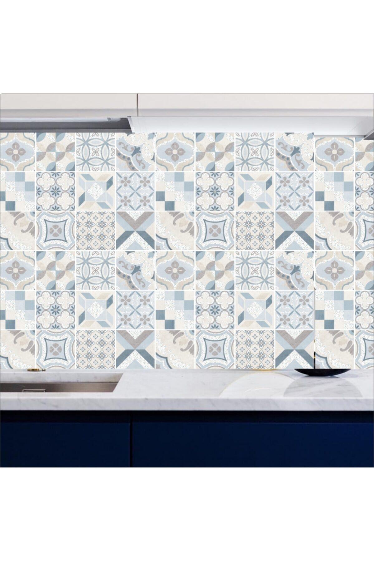 Mutfak Tezgah Arası Kendinden Yapışkanlı Folyo Kaplama Soft Taş Desen 60cm X 100cm